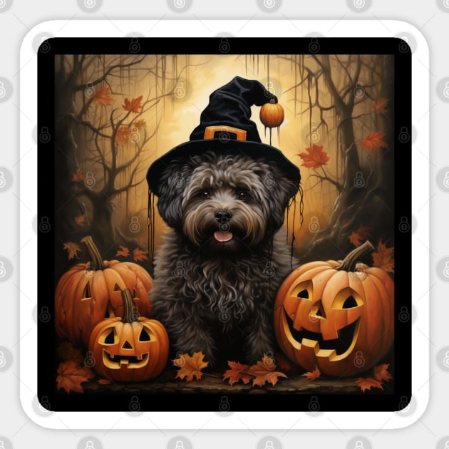 Puli Halloween Sticker by NatashaCuteShop